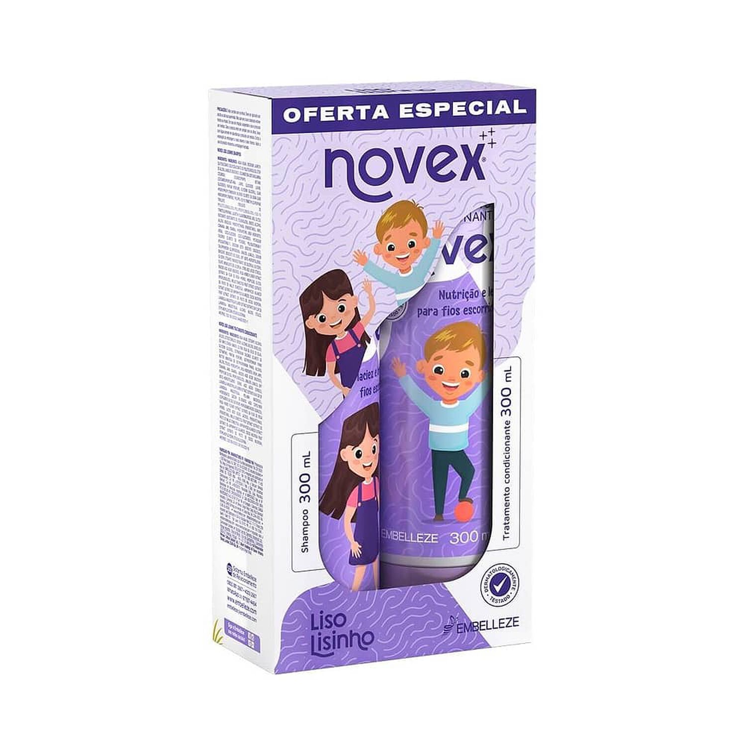 Kt Sh/acond Liso Lisinho 300ml Novex image number 1.0