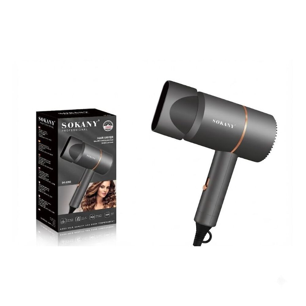 GENERICO Secador Pelo Profesional Sokany Secado Rápido 1200w