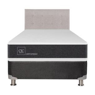 Box Spring Cic Ortopedic / 1.5 Plazas / Base Normal + Set De Maderas