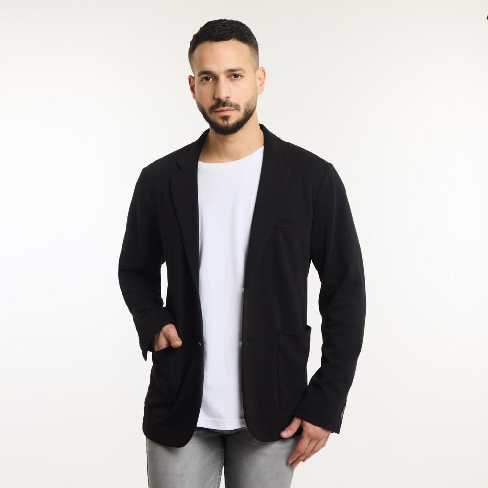 Blazer Slim Hombre Az Black image number 0.0