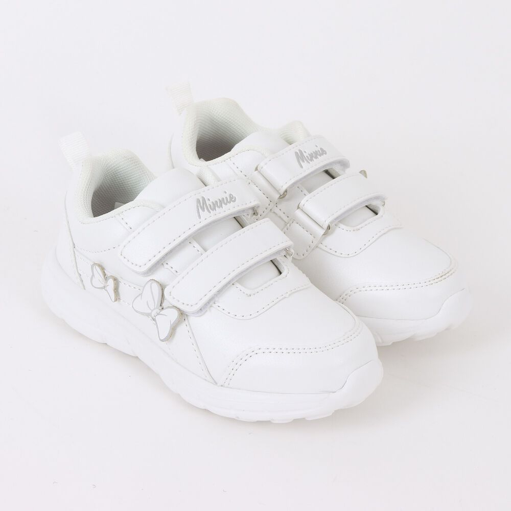 Zapatilla Escolar Ni&ntilde;a Cintas Minnie Mouse Blanco Disney image number 1.0