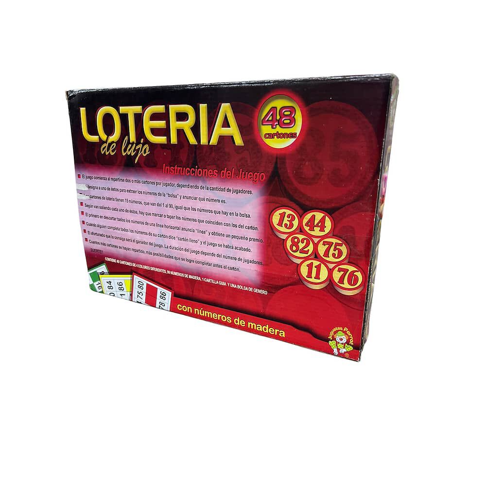 Juego Loteria De Lujo | Lota Bingo Clasico Numeros De Madera image number 1.0