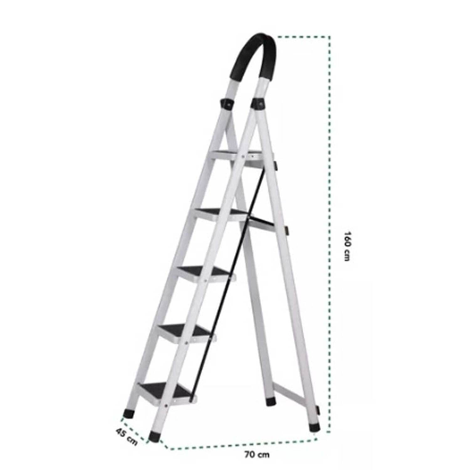 Escalera De Acero Tubular Tipo Tijera Plegable image number 3.0