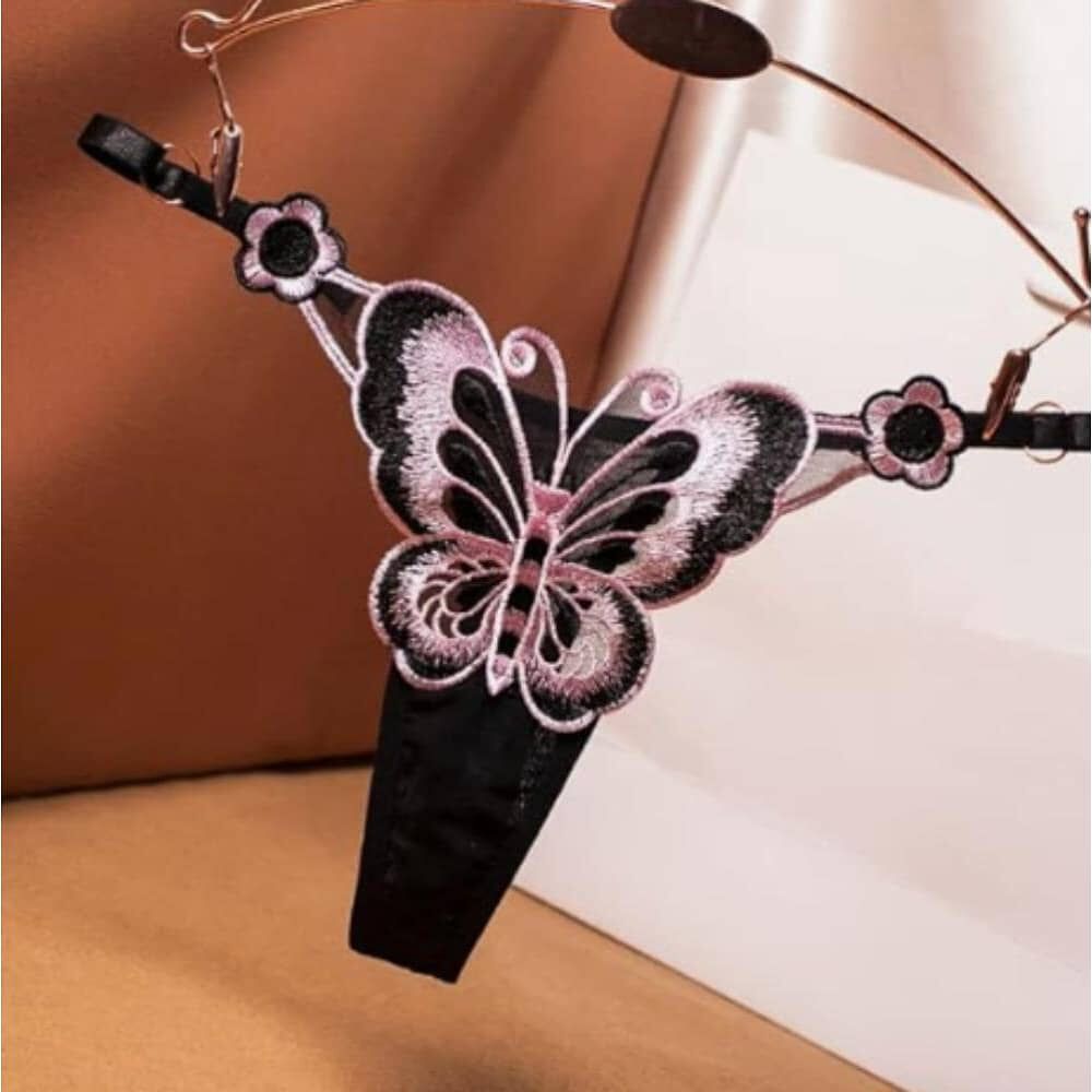 Colaless Bordado Mariposa, Cinta Ajustable Lenceria Exotica image number 22.0