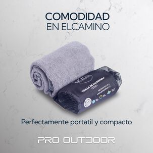 Pack 2 Toallas Microfibra Terry Gris