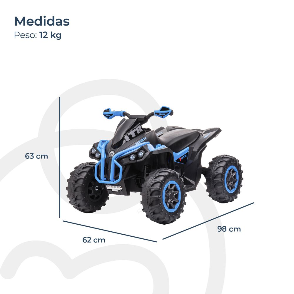 Cuadrimoto A Bater&iacute;a Sport Road Azul Bebesit image number 5.0