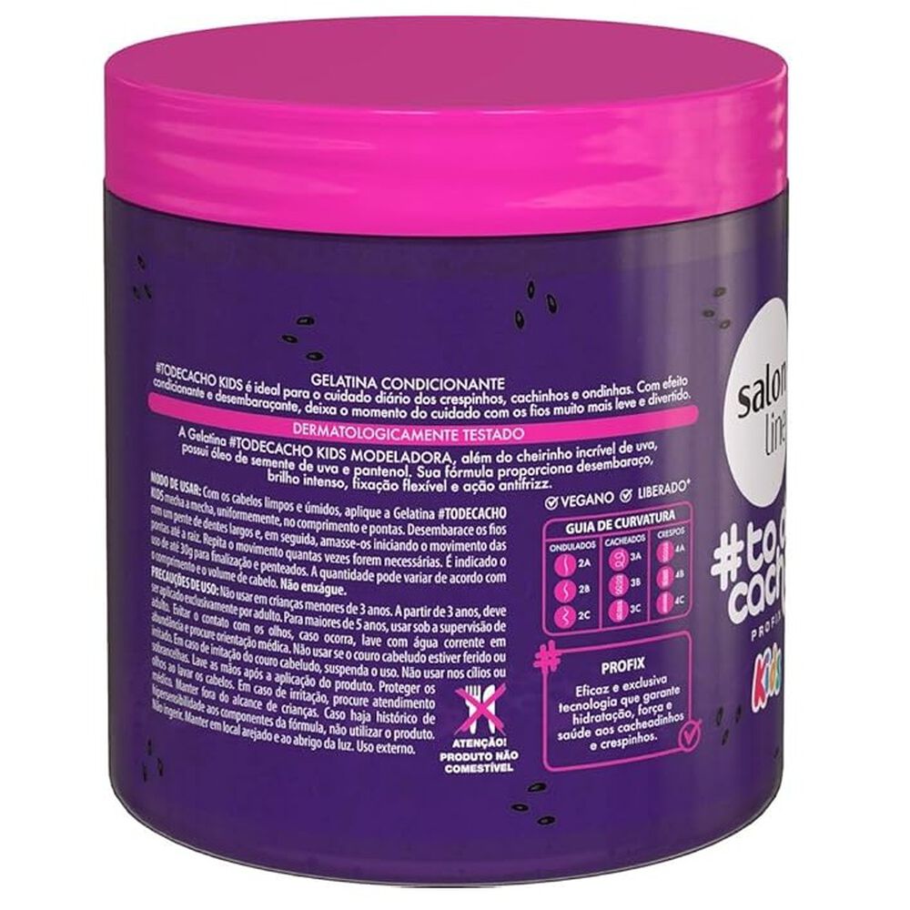 Todecacho Gelatina Modeladora Kids De Uva 550gr Salon Line image number 1.0