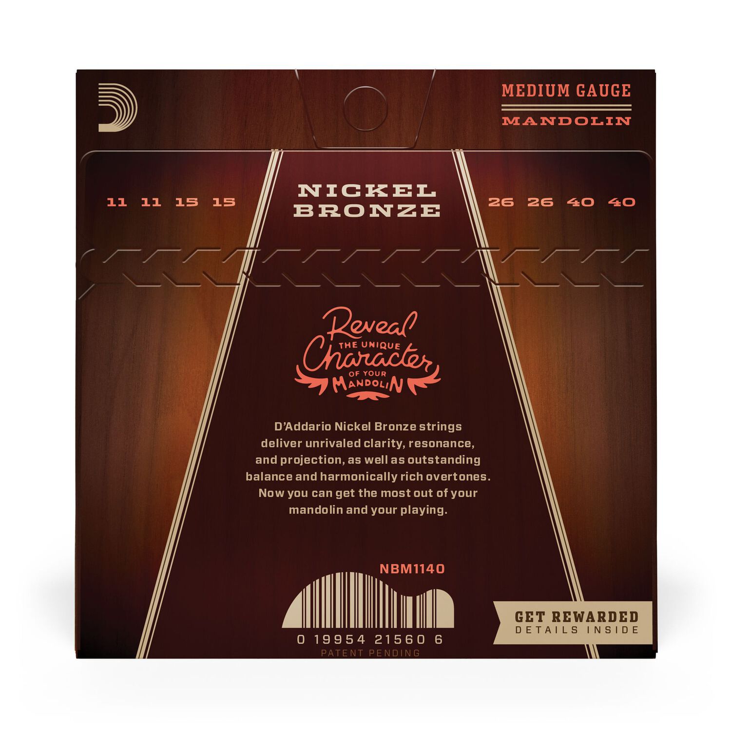 Set De Cuerdas Mandol&iacute;na Bronze 11-40 Nbm1140 Daddario image number 2.0