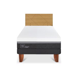 Cama Europea Cic Ortopedic Advance / 1.5 Plazas / Base Normal + Respaldo