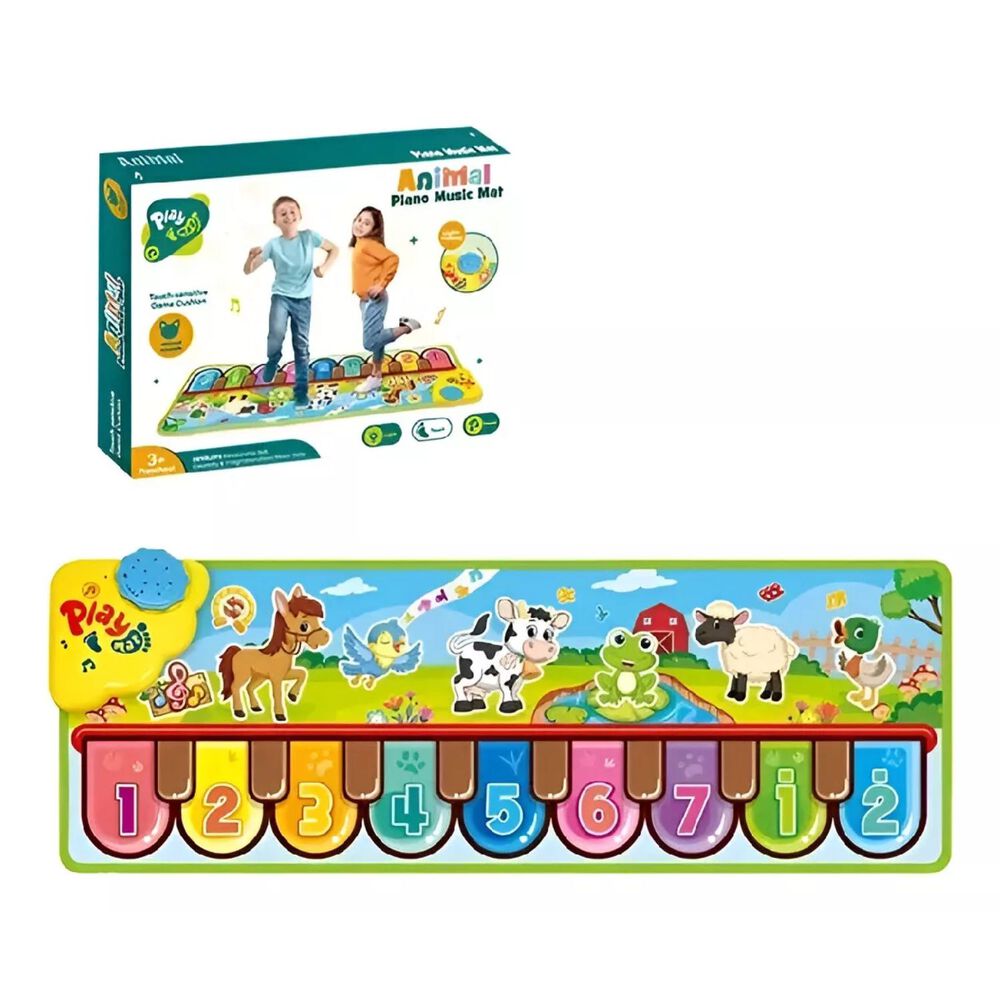Alfombra Musical Piano Para Bebes Juega Aprende Animalitos image number 0.0