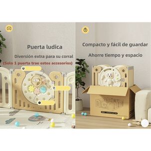 Corral Beb&eacute; 153x160cm Con Accesorios Lubabycas