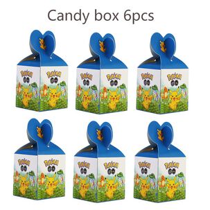 Pack 6 Cajas Dulces Pokemon Para Cumpleaños Cotillon