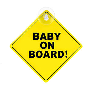 Pegatina Autoadhesiva Se&ntilde;al De Bebe Abordo Para Coches Autos