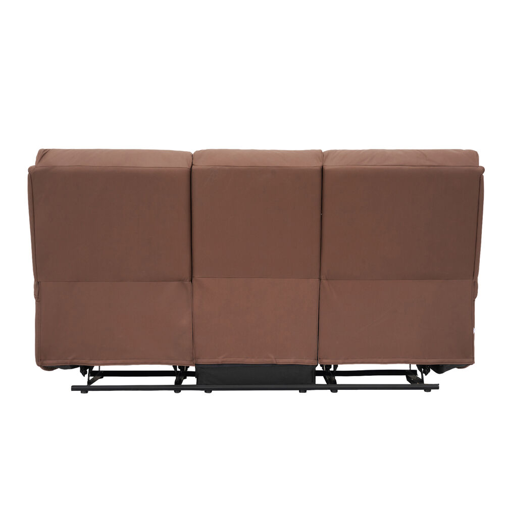 Berger Sof&aacute; Reclinable Milan 3 Cuerpos Caf&eacute; image number 7.0