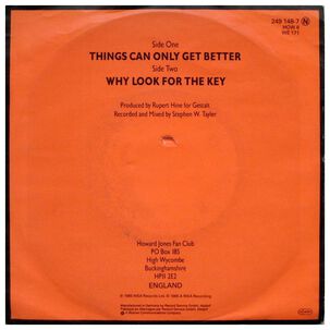 Howard Jones - Things Can Only Get Better | 7" Single Vinilo Usado