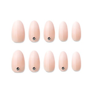 Muzmak - Uñas Press On White Shimmer Almond 36 U.