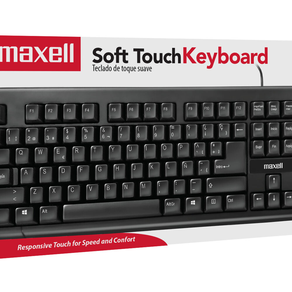 Teclado B&aacute;sico Maxell Kb-90 Conector Usb Negro image number 2.0