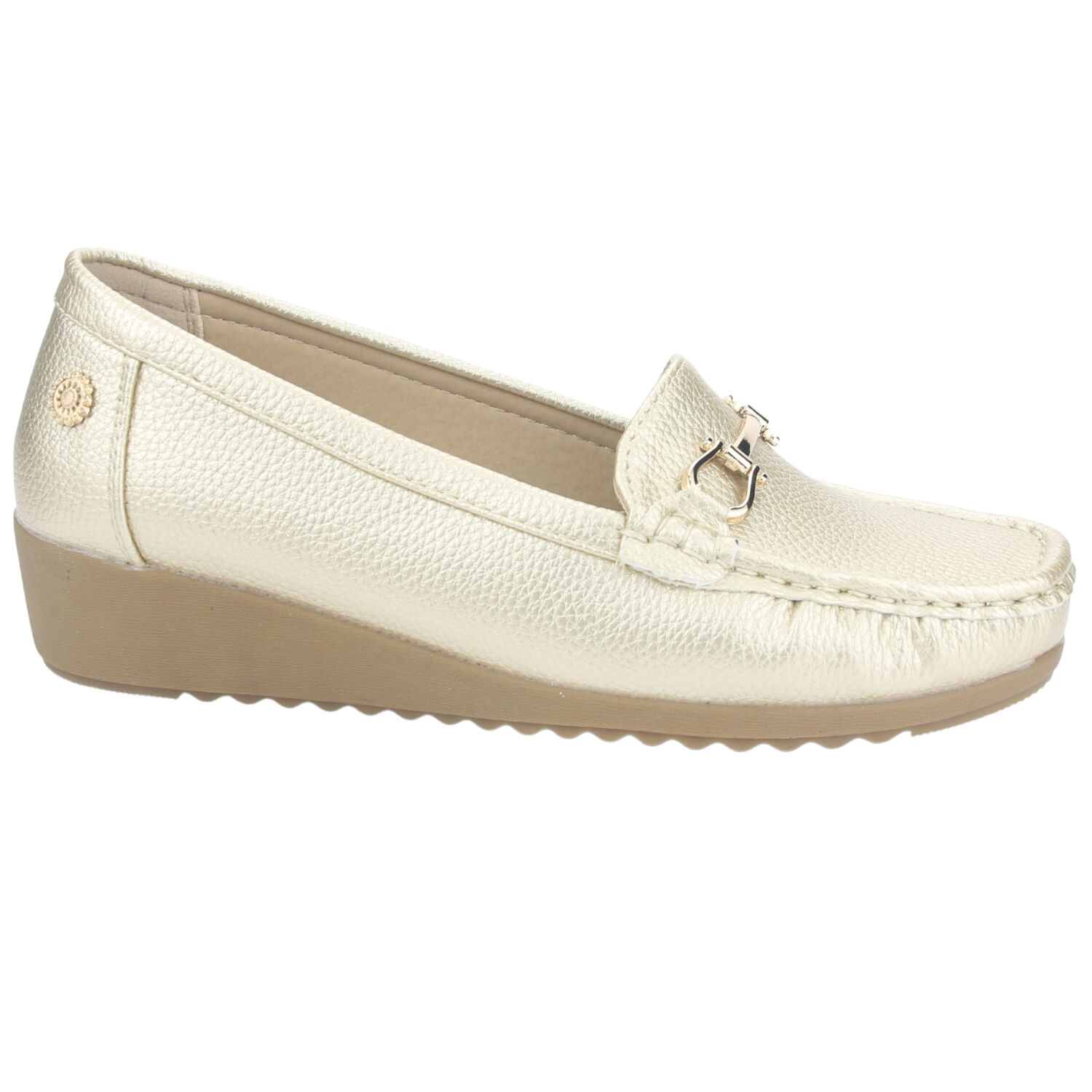 Mocasin Chalada Mujer Malu-2 Dorado Casual image number 0.0