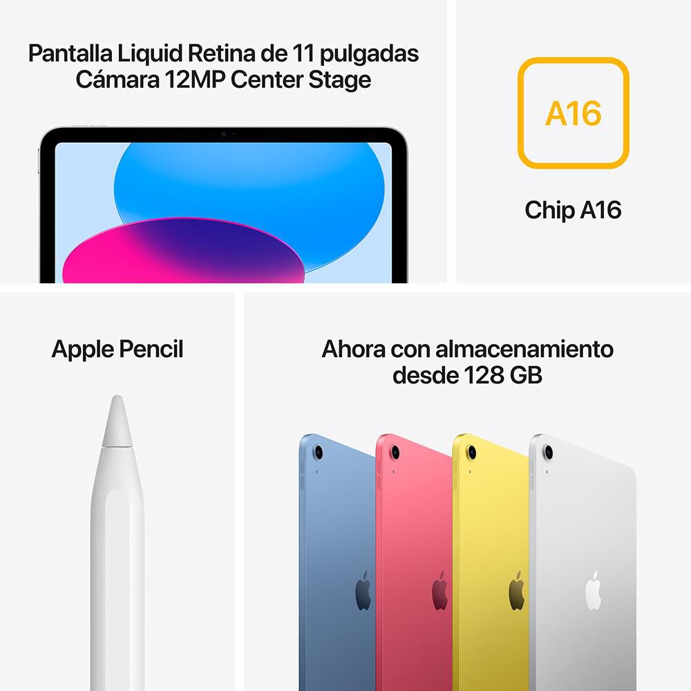 iPad A11 10,86" Apple / 6 GB / 128 GB / Plata image number 6.0