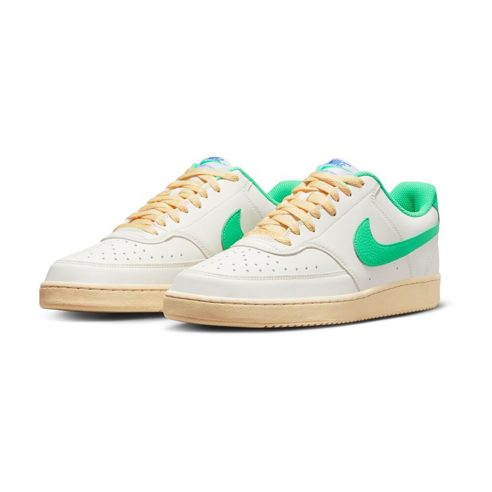 Zapatilla Urbana Hombre Nike Court Vision Low Blanco/verde image number 1.0