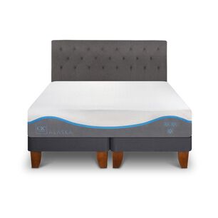 Cama Europea Cic Alaska / King / Base Dividida + Respaldo