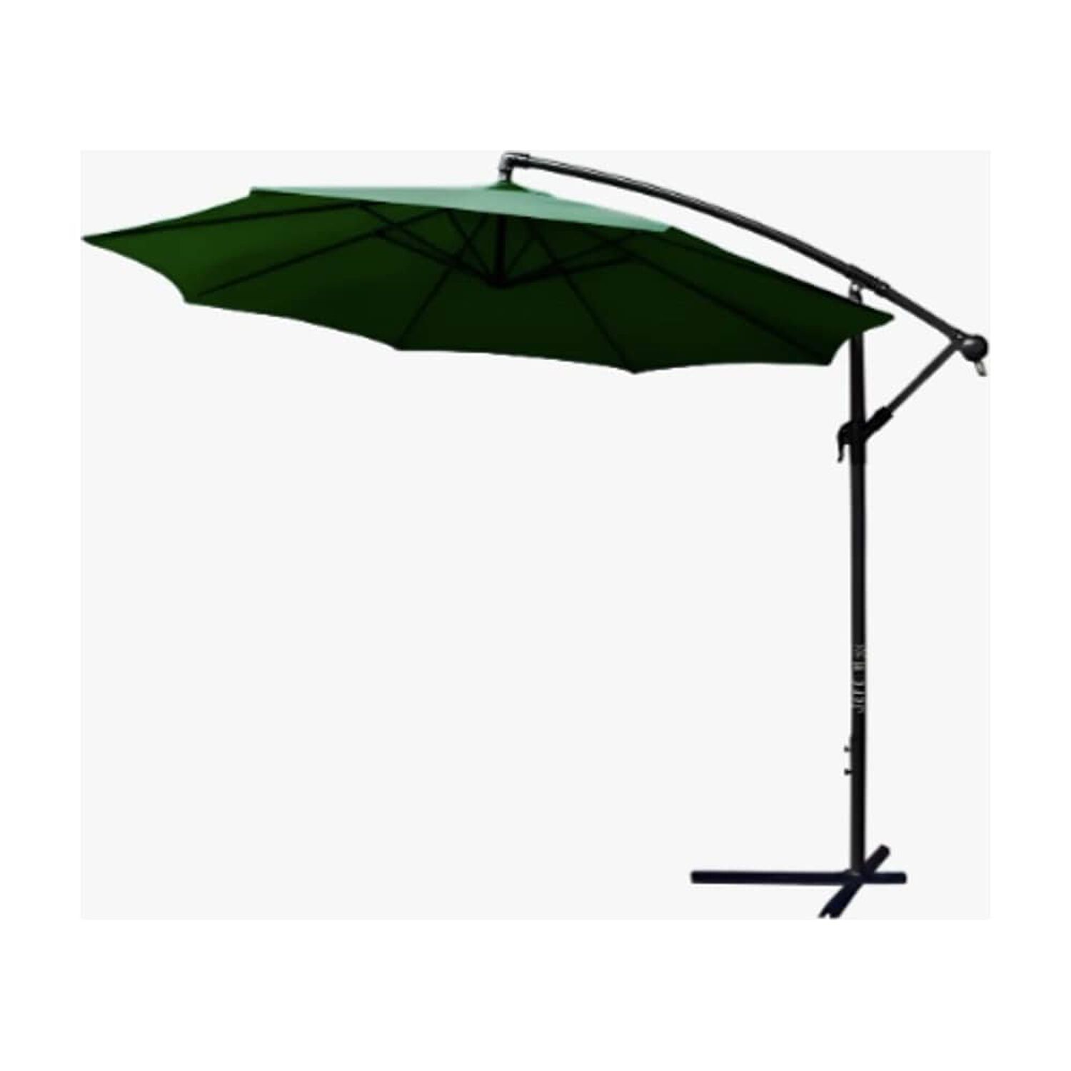 Quitasol Lateral 3m Extendible Altura Ajustable Verde image number 3.0