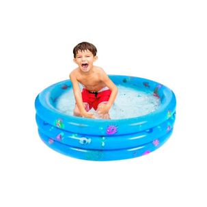 Piscina Inflable Plástico Para Niños 3 Anillos 80cms