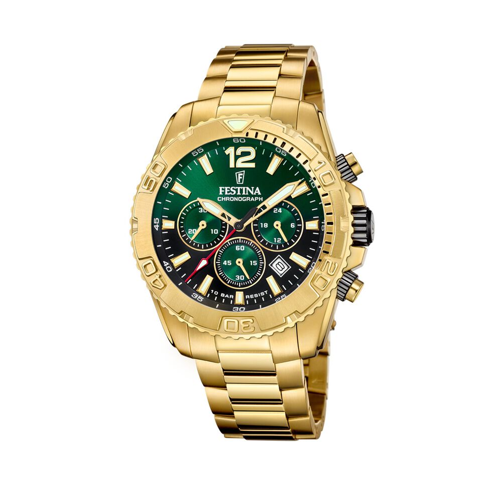 Reloj F20684/3 Festina Verde Hombre Timeless Chronograph image number 0.0