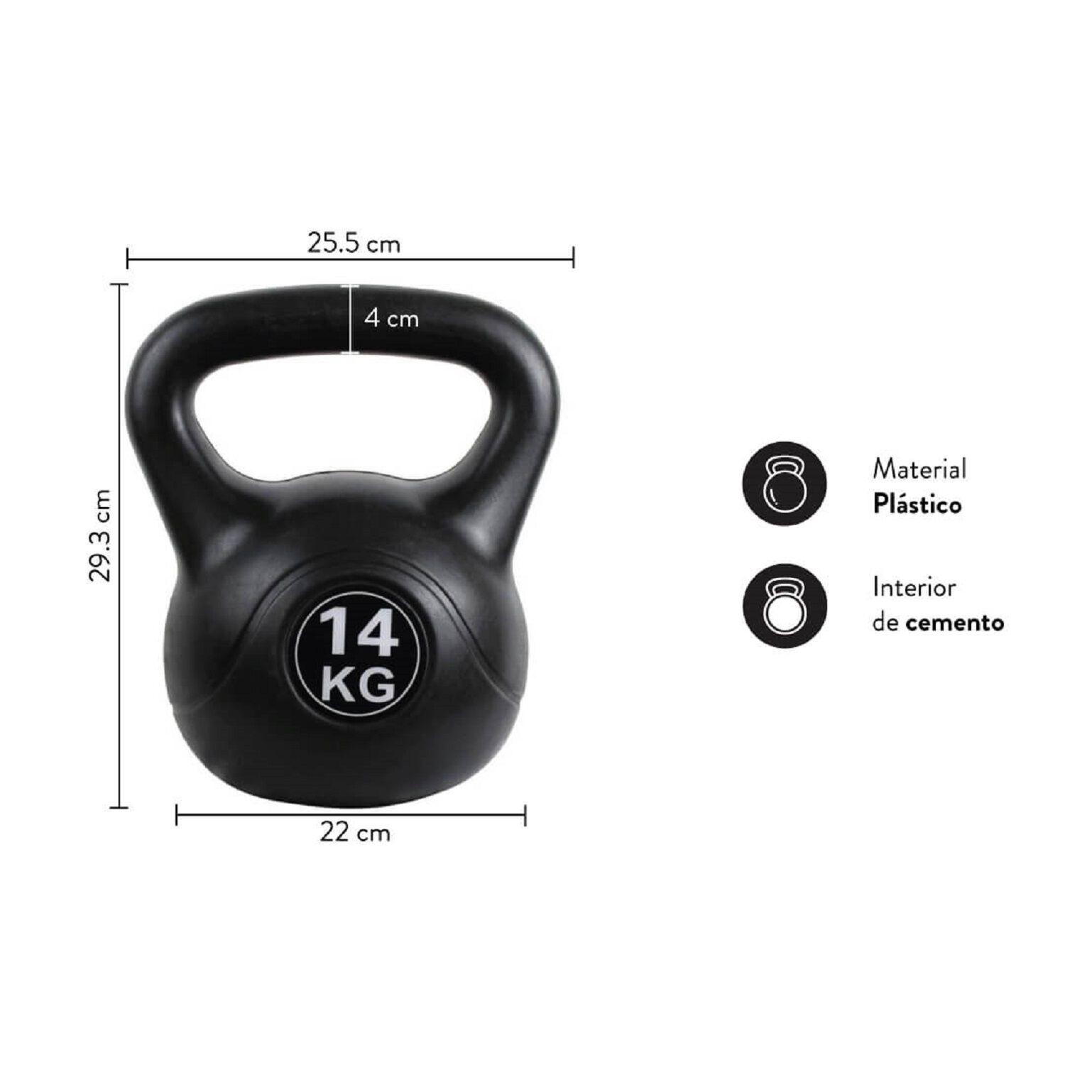 Kettlebell Pesa Rusa 14 Kg image number 1.0