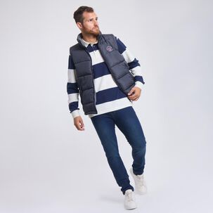 Chaqueta Lisa Regular Sin Mangas Cuello Redondo Hombre Peroe
