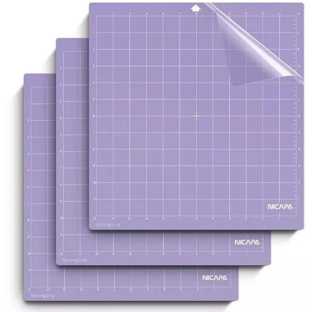 Tapete Nicapa Cameo 4/3/2/1 Silhouette 30x30 Cm Adher Fuerte. Morado image number 1.0
