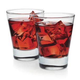 Set 6 Vasos Bajos Vidrio Cristal 347cc London Rocks