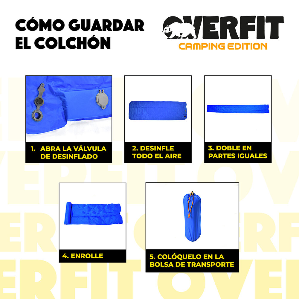 Colchoneta Inflable Individual Camping Overfit Light 10cm image number 5.0