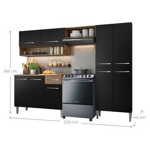 Mueble De Cocina Vekka Home Emilly / 9 Puertas / 1 Caj&oacute;n