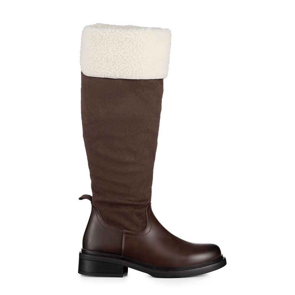 Bota Larga Mujer Moda Gamuza Con Felpa Vintage Weide Czy601 image number 4.0