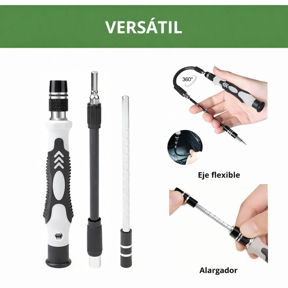 Kit Destornilladores De Precisi&oacute;n 115 En 1 Para Celulares image number 7.0