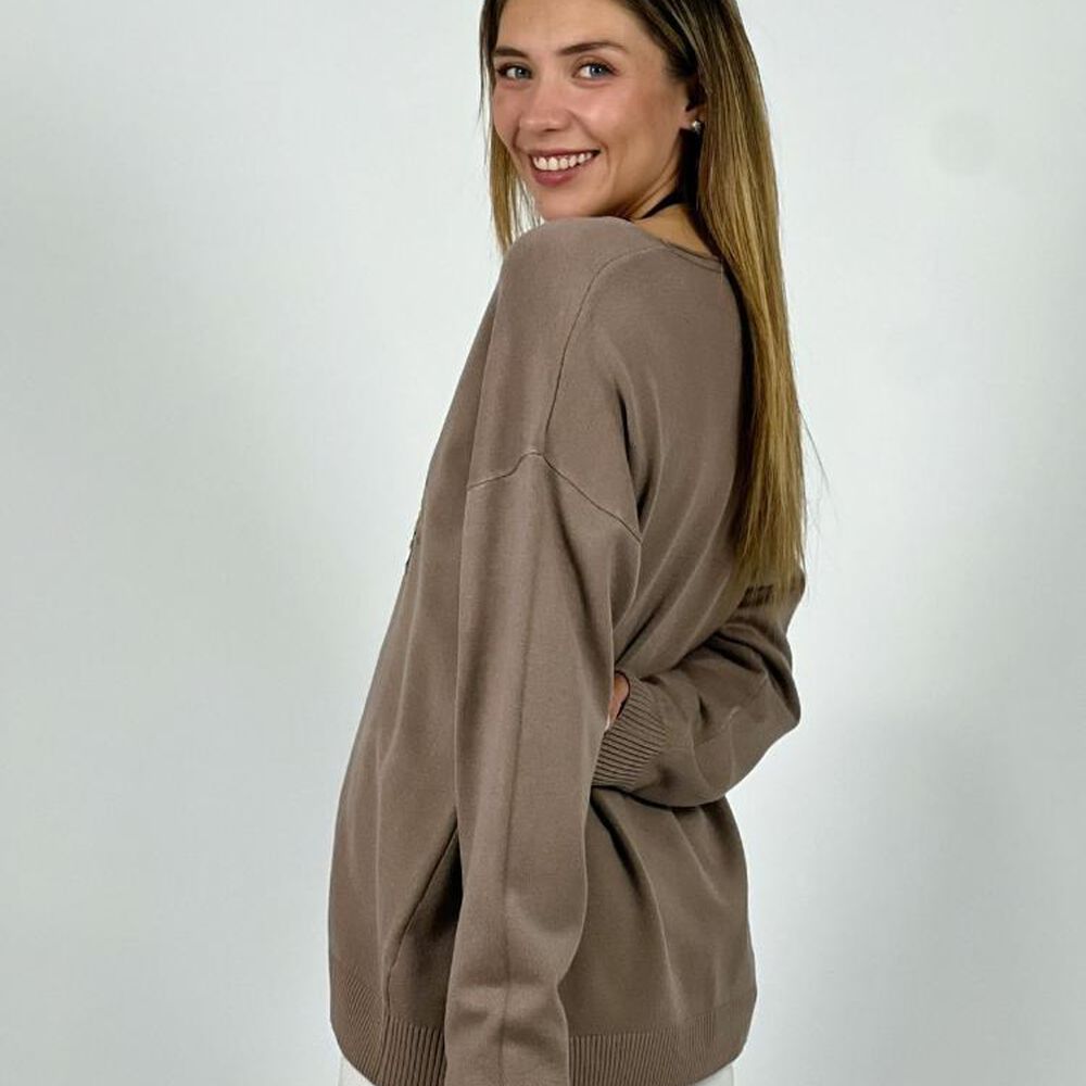 Sweater Corazón Lentejuelas Doradas image number 7.0