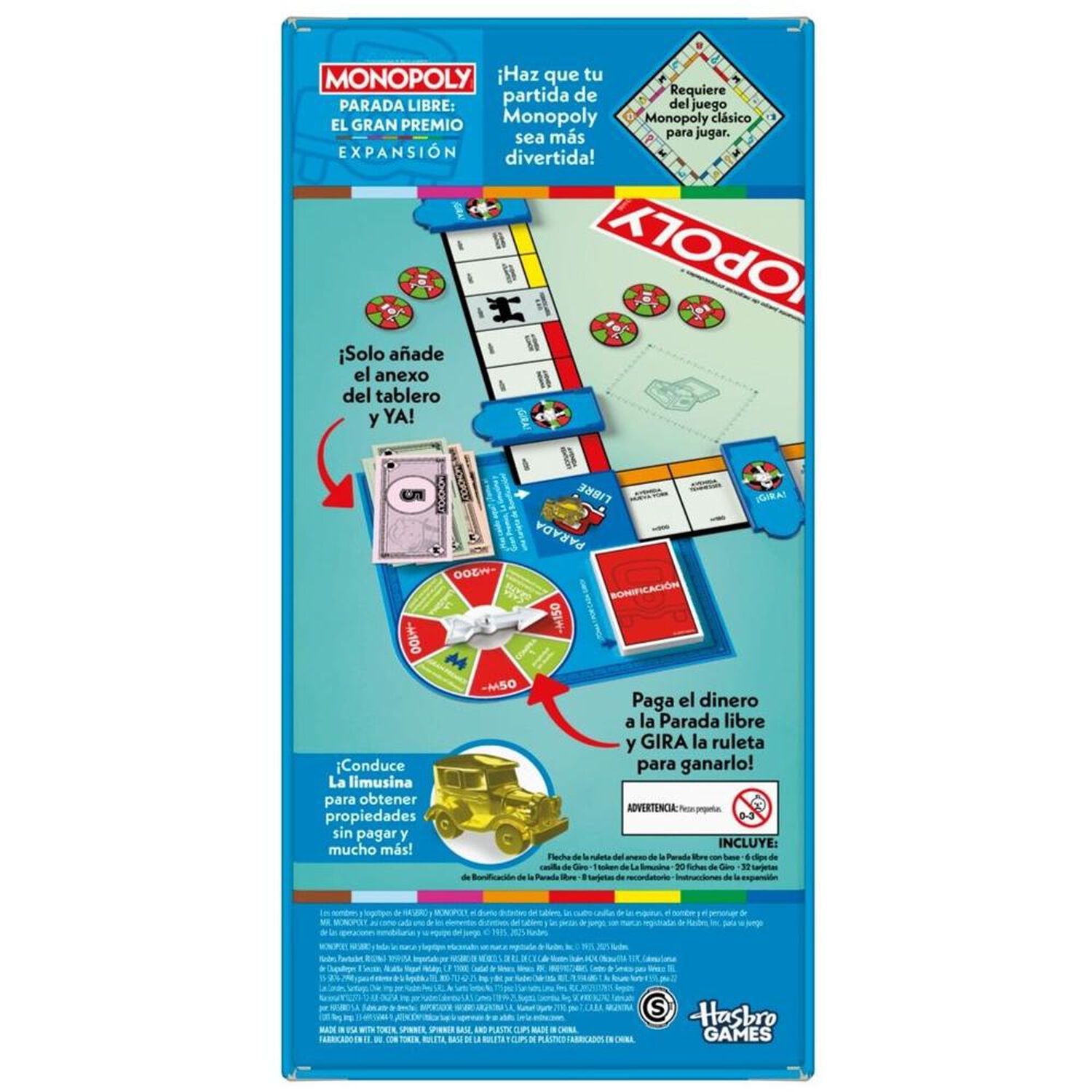 Juego De Mesa Monopoly Expansi&oacute;n Parada Libre Gran Premio image number 9.0
