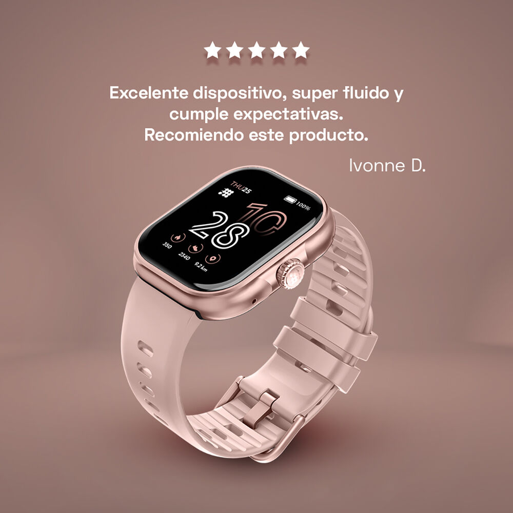 Reloj Smart Watch Cubitt Ct-viva5 Unisex Oro Rosa image number 4.0