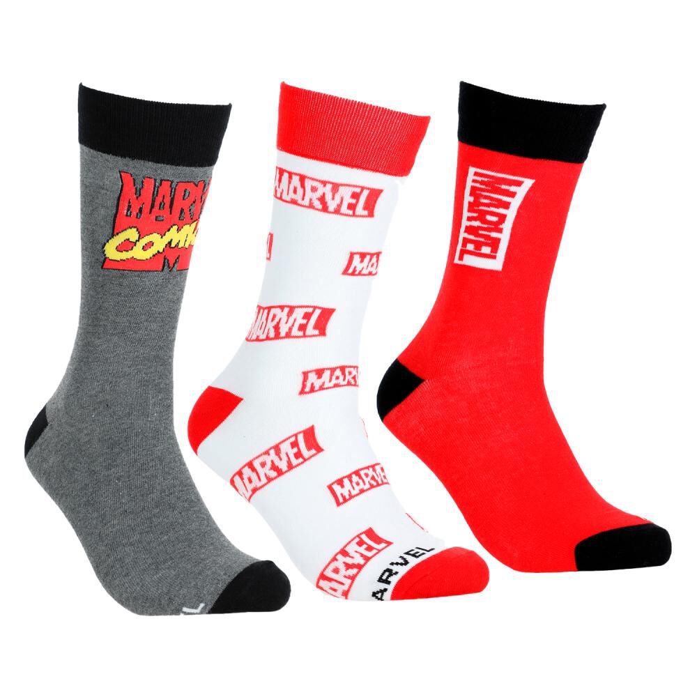 Pack Calcetines Hombre Marvel / 3 Unidades