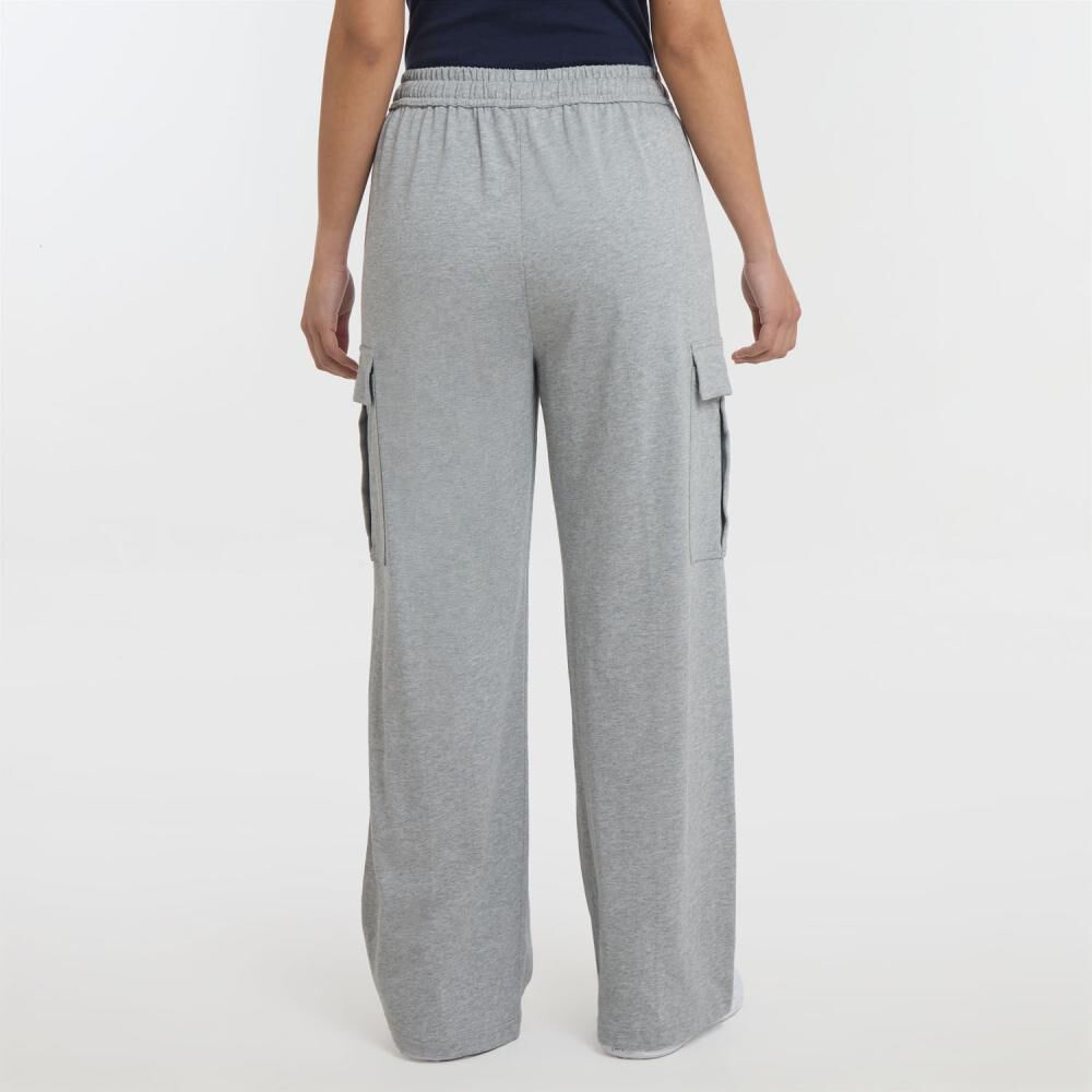 Pantalón De Buzo Tiro Medio Cargo Mujer Freedom image number 3.0