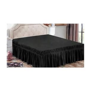 Faldon Liso Cama De 1,5 Plaza