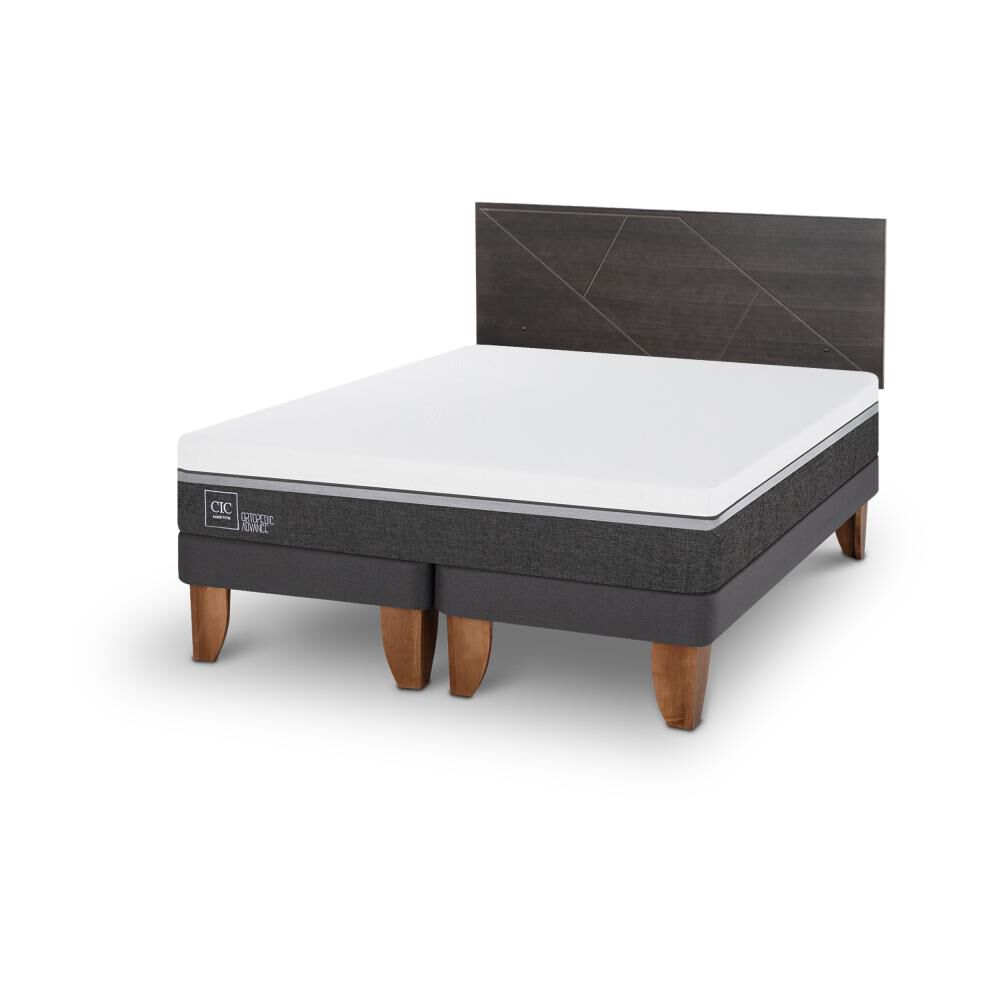 Cama Europea Cic Ortopedic Advance / King / Base Dividida + Respaldo image number 2.0