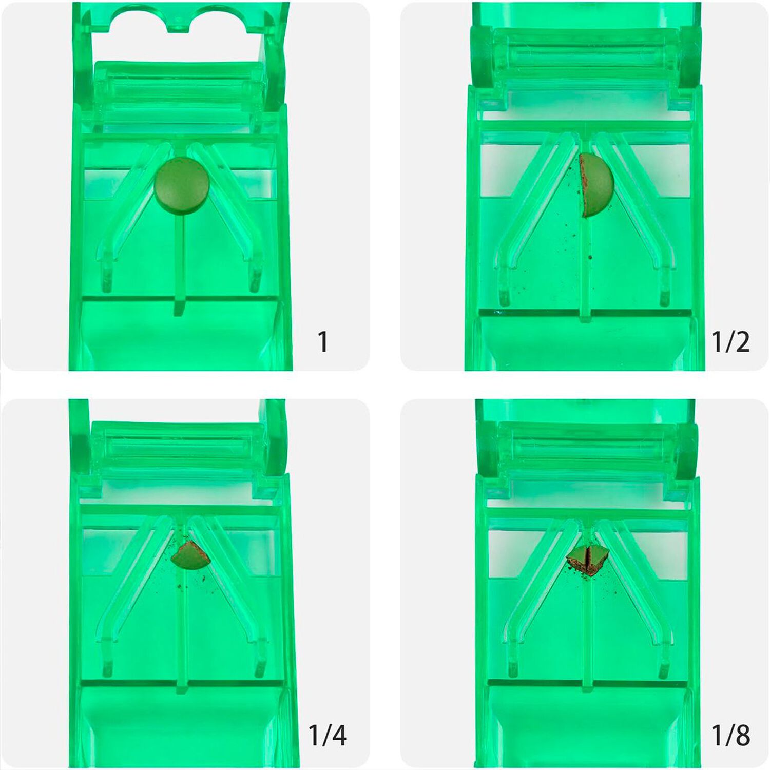 Pastillero Organizador Cortador Dosificador Pastilla Oneder Verde image number 3.0