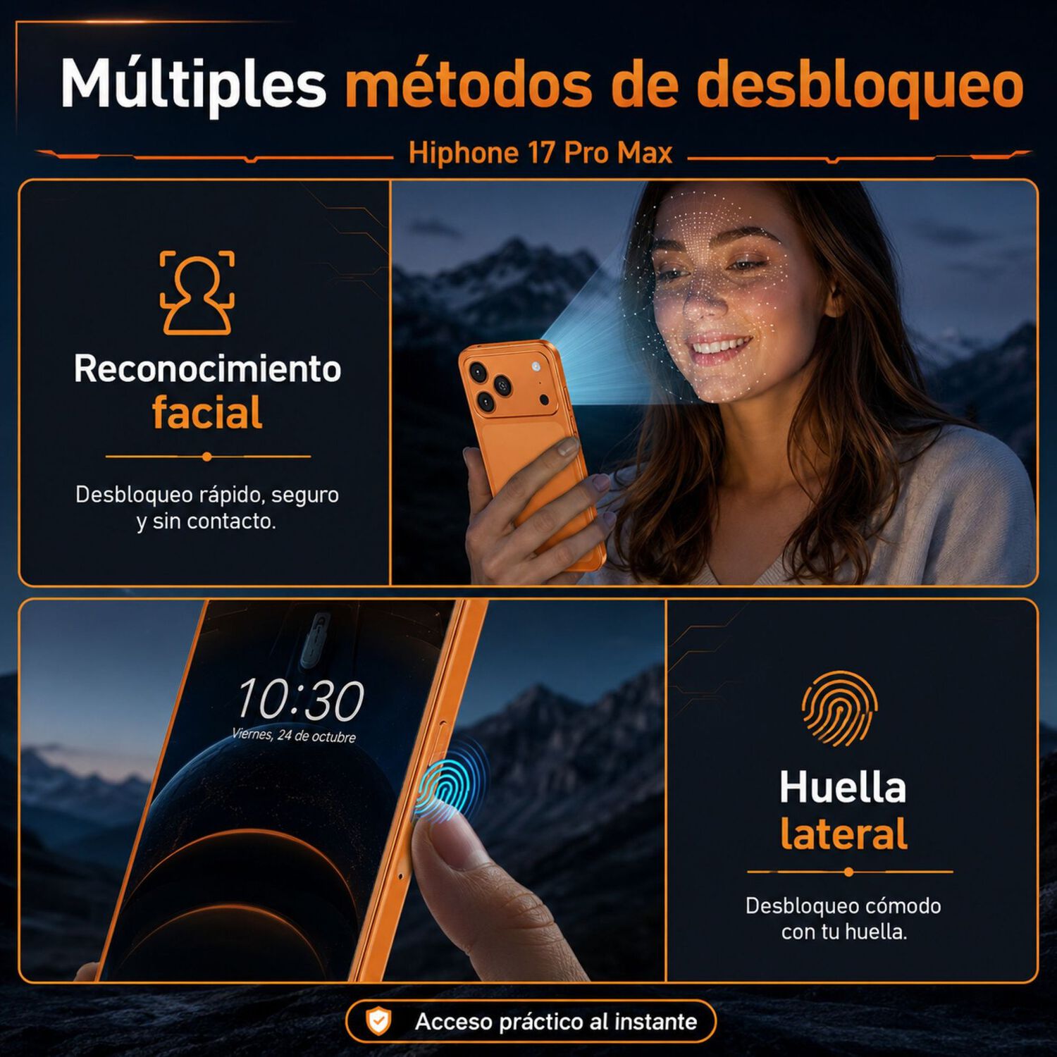 Hotwav Hiphone 17 Pro Max 4g Celular 16gb 256gb 120hz image number 6.0