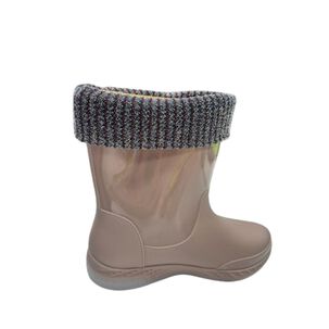 Bota De Lluvia Mujer Beige