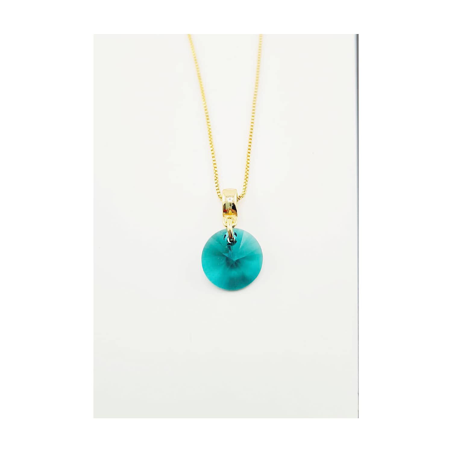 Conjunto Madrid Gold Cristales Genuinos Emerald. image number 3.0