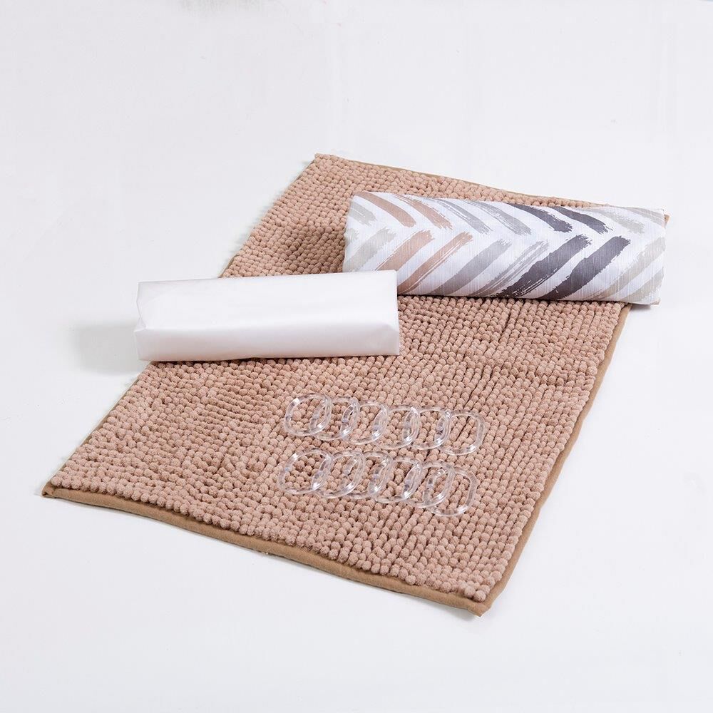 Set Cortina Ba&ntilde;o 4 Pzas Caja Mashini Rongo image number 0.0