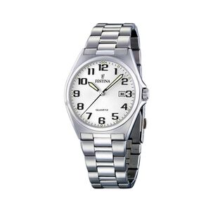 Reloj F16374/9 Festina Blanco Hombre Acero Cl&aacute;sico