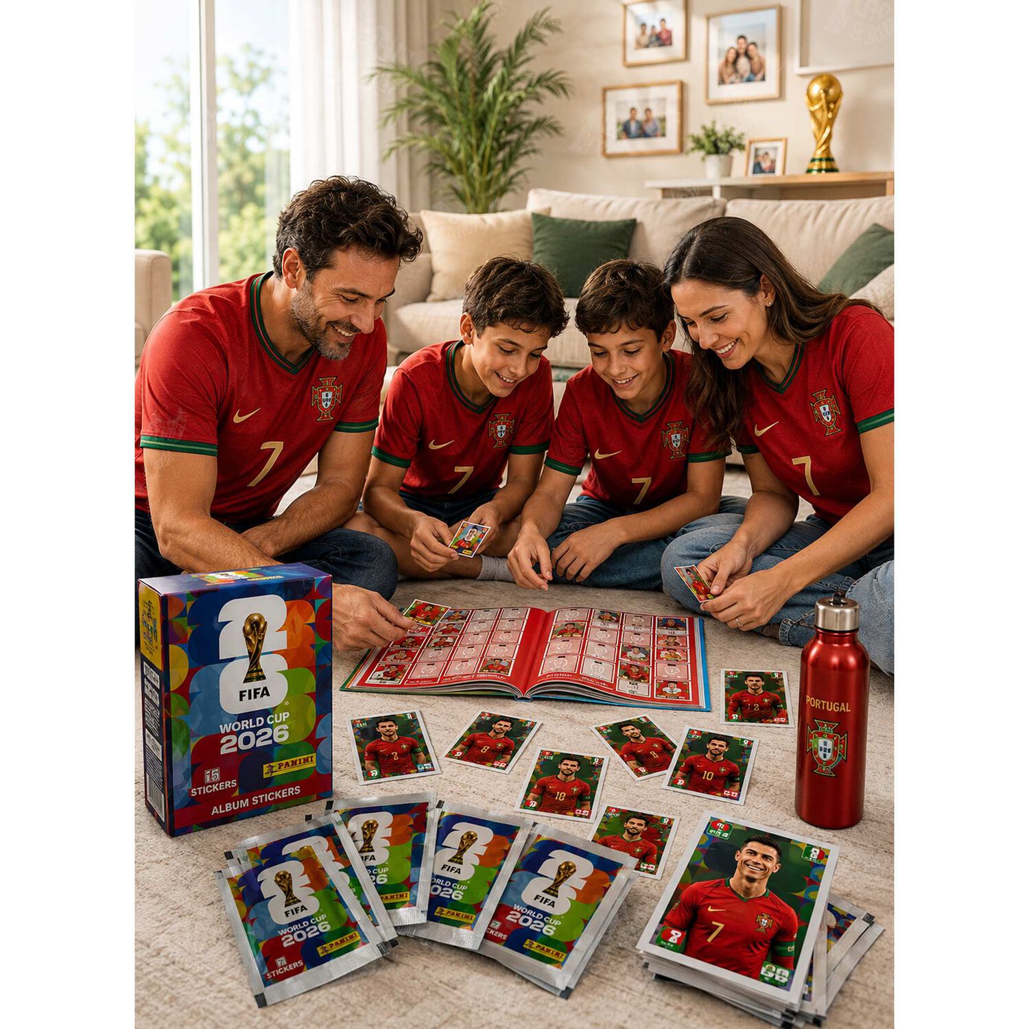 Pack 15 Sobres Panini Mundial 2026 105 L&aacute;minas Originales image number 4.0